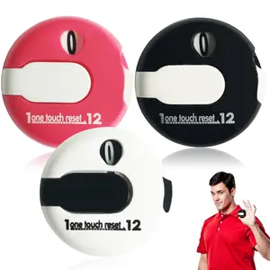 Großhandels preise Outdoor Sports Golf Zubehör Zubehör 30 mm Mini Golf Stroke Score Counter mit Hutclip und Handschuh clip