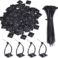 Des échantillons gratuits fournissent une Base de montage de serre-câble en Nylon auto-adhésif écologique 20x20mm supports de serre-câble en plastique