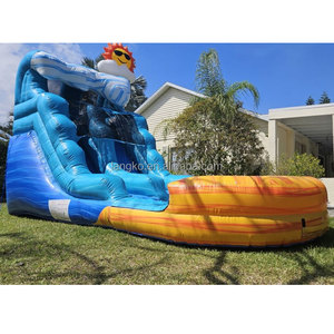 Divertido Tobogán Acuático Inflable <span class=keywords><strong>con</strong></span> Temática de <span class=keywords><strong>Playa</strong></span> para Fiestas en la <span class=keywords><strong>Piscina</strong></span> - Product Image 1