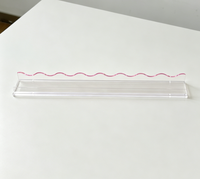Lot de 4 supports magnétiques ondulés en acrylique pour tuiles de Mahjong, règle de Mahjong américain, accessoire de Mahjong pour la maison et la salle de jeux