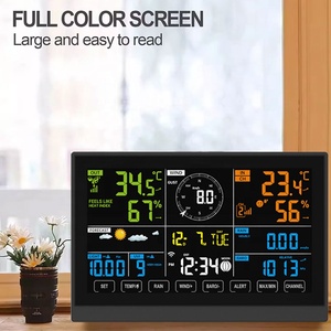 Thiết kế mới ngoài trời Trạm thời tiết Wifi Chuyên Nghiệp phong vũ biểu Trạm thời tiết thiết bị kỹ thuật số không dây Trạm thời tiết - Product Image 2