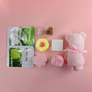 Cadeaux de spa pour femmes, y compris masque facial, bain moussant, savon, sel de bain explosif, panier de spa de sel de bain <span class=keywords><strong>coffret</strong></span> cadeau 7 coffrets cadeaux - Product Image 6