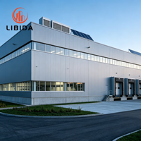 Edificio de Estructura de Acero Ligero, Almacén Industrial Prefabricado, Taller, Construcción de Estructura Metálica