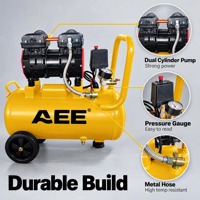 Compresseur d'air électrique 50 litres pour peinture au pistolet, 550W, moteur en cuivre, haute pression, sans huile