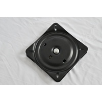 Base rotative carrée de 6,5 pouces avec structure à écrou à bride et mémoire de position 180° pour chaise de loisirs extérieure américaine