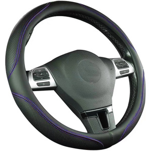 Housse de <span class=keywords><strong>volant</strong></span> de voiture universelle quatre saisons OLIVER en <span class=keywords><strong>cuir</strong></span> artificiel transfrontalier - Product Image 4