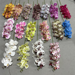 Orchidée Phalaenopsis artificielle Yixuan, fleur en soie faite à la main, décorations de mariage - Product Image 2