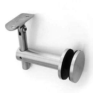 Staffa per Corrimano in Acciaio Inox da <span class=keywords><strong>Parete</strong></span>, Estensibile Sopra Ringhiera in <span class=keywords><strong>Vetro</strong></span>, per Balconi e Scale ad Uso Residenziale - Product Image 2