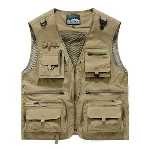 BUBBA Outdoor Fly Fishing Vest Lightweight Quick Dry Multi Pocket Waistcoat for Men with <strong>Rod</strong> <strong>Holder</strong> - Product Image 3