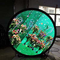 Écran LED circulaire à prix d'usine pour la publicité, boîte lumineuse ronde double/simple face à économie d'énergie, panneau de menu
