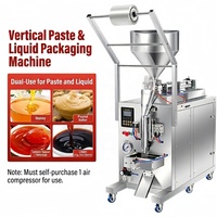 Machine d'emballage verticale pneumatique pour pâtes, miel et ketchup – Machine de remplissage et d'emballage multi-usages pour liquides et pâtes
