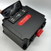 DC 12V 24V Mini Güç Dağıtım Kontrol Kutusu USB Anahtarı Pil Anahtarı Paneli Tekne Araba Karavan Jon Tekneler Kayaks