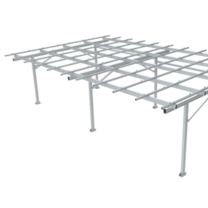 ระบบติดตั้งแผงโซลาร์เซลล์แบบสี่เสาสำหรับติดตั้งบนหลังคาแบบแนวตั้ง ราคาประหยัด ติดตั้งง่าย - Product Image 4