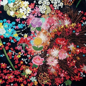 Wholesale 3D Iron-On <b>Sunflower</b> Lily Lotus Plum Blossom Patches Canvas Fabric Machine Woven <b>Embroidered</b> Flowers for Clothing - Product Image 4