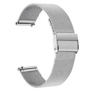 Bracelet de montre milanais à libération rapide Upro 10mm-24mm en acier inoxydable avec double boucle de sécurité pour Apple Watch Samsung - Product Image 4