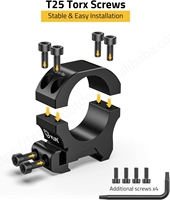CVLIFE Anillas de Montaje de Precisión para Mira Telescópica de 2 Piezas con Diámetro de Tubo de 30mm y Altura Central de 1'' Accesorio Esencial para Caza