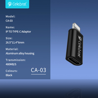 Adaptor iPhone ke USB-C Konverter Catu Daya DC dengan Pengisian Daya OTG+Type-C 5Gbps Kecepatan Tinggi untuk Ponsel
