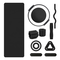 Kit d'accessoires de yoga avec blocs de yoga, sangle d'étirement, bandes de résistance et accessoires d'exercice pour la salle de sport à domicile