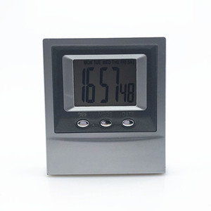 Electronic Desk Clock With Day Date Display Battery Operated Rectangular Shape For Office Home Use - Product Image 1