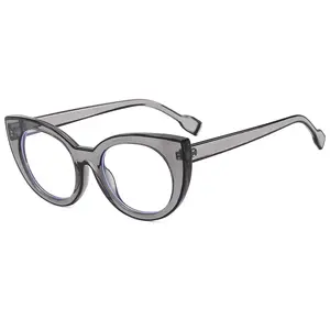 2024 ट्रेंड्स हाई फैशन डिजाइनर कैट आई अनुकूलित चश्मा आपूर्तिकर्ता पुरुषों महिलाओं के लिए ऑप्टिकल फ्रेम चश्मा