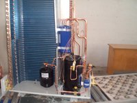 Unité de condensation de marque PSRE entièrement équipée AC/DC 2-8hp R404a Compresseur de congélateur 5 hp refroidi par air avec moteur pour chambre froide