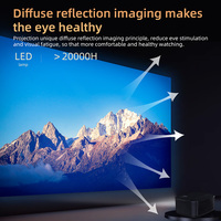 Nouveau projecteur LCD mini portable pas cher pour cinéma maison T11 avec haut-parleurs intégrés, LED 1080P, prise en charge 30 ANSI, durée de vie de la lampe de 20 000 heures