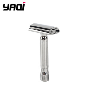 Yaqi มีดโกนหนวดสเตนเลสสตีลสำหรับผู้ชายมีดโกนสองด้านปรับได้ - Product Image 1