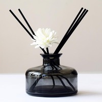 Flacon diffuseur de parfum en verre vide 100ml 150ml 250ml, ambré, noir, transparent, avec boîte