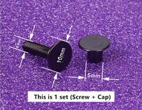 M3 M4 vis écrou solide clou boulon comptabilité vis à tête ronde sangle Rivets pour feuilles mobiles liant sac à bagages artisanat vêtements chaussures