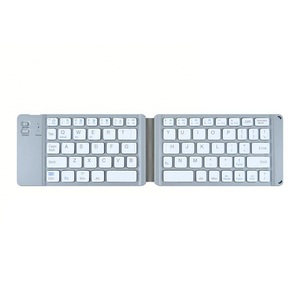 Foldable Wireless Keyboard Ultra thin <b>Mini</b> Rechargeable Wireless Folding Keypad for iPad Tablet Phone <b>Laptop</b> Windows Android iOS - Product Image 1