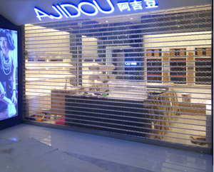Puerta Enrollable Automática de Policarbonato, Puerta Enrollable Transparente <span class=keywords><strong>para</strong></span> Salas de Exhibición de Autos, Puerta de Seguridad Tipo Vidrio <span class=keywords><strong>para</strong></span> Detallado de Autos - Product Image 5