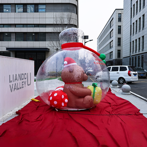 Bolsa de Regalo Navideña Inflable Personalizada, Oso de Peluche Inflable de 3 Metros, Caramelo Inflable, Duradero, Fácil de Instalar, Decoraciones Navideñas para Exteriores - Product Image 3