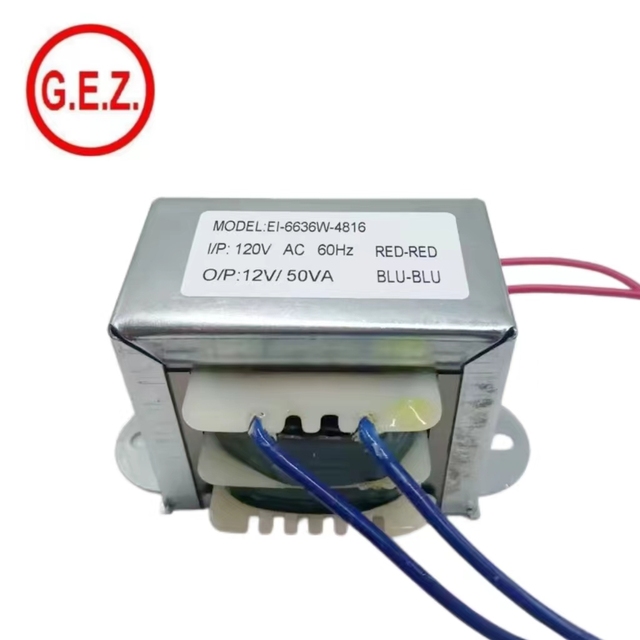 Low Frequency EI 66x36 12V 220V EI Lamination Core Transformer