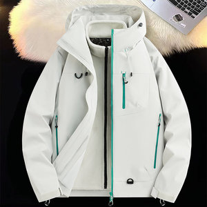 Unisex Outdoor Waterproof 3-In-1 Jacket With Hood Full Sleeve For Hiking And Camping - Product Image 3