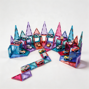 Blocs <span class=keywords><strong>de</strong></span> <span class=keywords><strong>construction</strong></span> magnétiques pour garage <span class=keywords><strong>de</strong></span> stationnement avec voitures, jouet éducatif STEM DIY, ensemble <span class=keywords><strong>de</strong></span> <span class=keywords><strong>construction</strong></span> <span class=keywords><strong>de</strong></span> 7,5 cm, vente en gros <span class=keywords><strong>de</strong></span> jouets en vrac - Product Image 5
