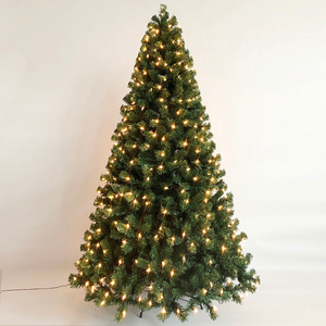 Sapin de Noël artificiel blanc en PE et PVC avec lumières LED et effet neige, décorations de Noël Arbol De Navidad Frondoso - Product Image 2