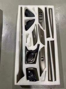 Molduras Interiores para Hilux Revo 2015-2021, Juego de 14 Piezas de Molduras de Fibra de Carbono, Decoración <span class=keywords><strong>Interior</strong></span> de Carbono para Hilux Revo, 16 Colores - Product Image 3