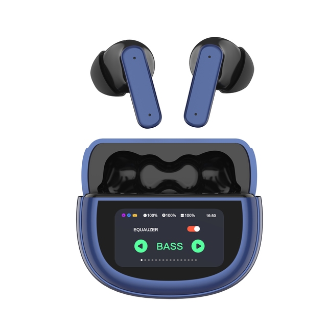 Wholesale Headset Studio Headphones UI Digital Display Professional Deep Bass Wireless Earphones Tws Noise Cancelling Earbuds
