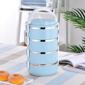 Lonchera Multicapa de Acero Inoxidable Aislada al Vacío, Marca Moran, Portátil, para Estudiantes y Trabajadores de Oficina, para Uso en Cafeterías - Product Image 3