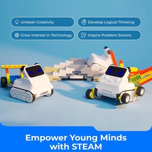 หุ่นยนต์ Makeblock Codey Rocky แบบโต้ตอบได้ สำหรับเด็ก ของเล่น STEM รองรับการเขียนโปรแกรมด้วย Scratch และ Python หุ่นยนต์อัจฉริยะสำหรับเด็ก - Product Image 2