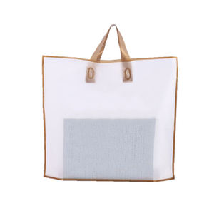 Bolsa de compras de marca de ropa de lujo, bolsa de plástico con asa para camisetas, vestidos, jeans, bolsa de regalo con logotipo personalizado y fuelle inferior - Product Image 6