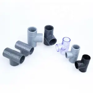 PVC tubes TEE-junction Plastic pipe PVC saddles tee PVC tee fitting Galvanized steel elbow