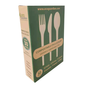 Boîte d'emballage en papier kraft écologique pliante en carton <span class=keywords><strong>Couverts</strong></span> Vaisselle Cuillère Spork pour couteau Boîte en papier d'emballage cadeau pour couteau - Product Image 1