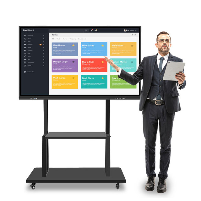 All in One 2k 4k Lcd Display Interactive Flat Panel Infrared or Capacitive Touch Screen Interact Whiteboard Smart Tv Board