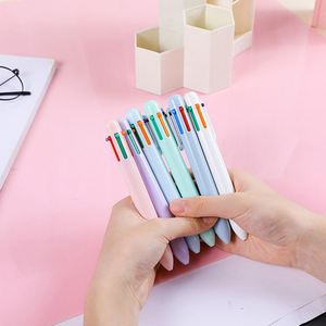 Office Solid-colour <b>Retractable</b> <b>Pen</b> Colorful Plastic Ballpoint <b>Pen</b> with Clip Logo - Product Image 5