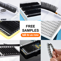 Cils individuels en fibre PBT coréenne de luxe, velours mat noir, 0.05 CC Volume, doux au toucher, véganes et sans cruauté animale, les plus vendus
