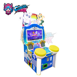 Máquina de Juegos Arcade de Pesca de Pelotas Colorida para <span class=keywords><strong>2</strong></span> Jugadores, Operada con Monedas, con una Cuchara Recogedora para Niños - Product Image 6