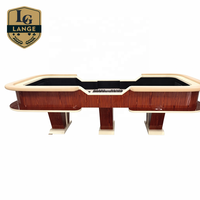 Table de craps sur mesure Lange 136 pouces, fournitures de casino, jeu de dés, table de poker avec pare-chocs en caoutchouc pyramidal diamanté, service personnalisé