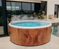 Baignoire gonflable écologique en PVC à température constante avec massage à bulles, autoportante, multi-personnes, familiale, ultra-grande capacité