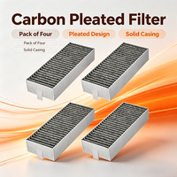 Filter Karbon Aktif Filter HEPA Filter Udara Lipat Pengganti untuk AC Kabin Menghilangkan Bau VOC Asap ODM OEM
